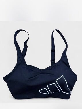 Adidas Black White Sports bra Women’s Sz XL
